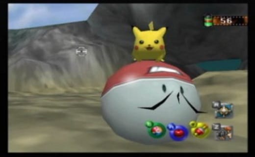 Yep, that's a Pikachu riding an Electrode. What of it?