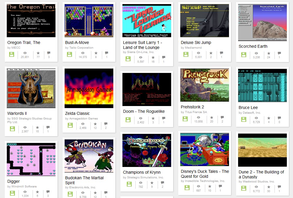 Play Over 2,000 Classic MSDOS Games for Free in Your Browser Vgamerz