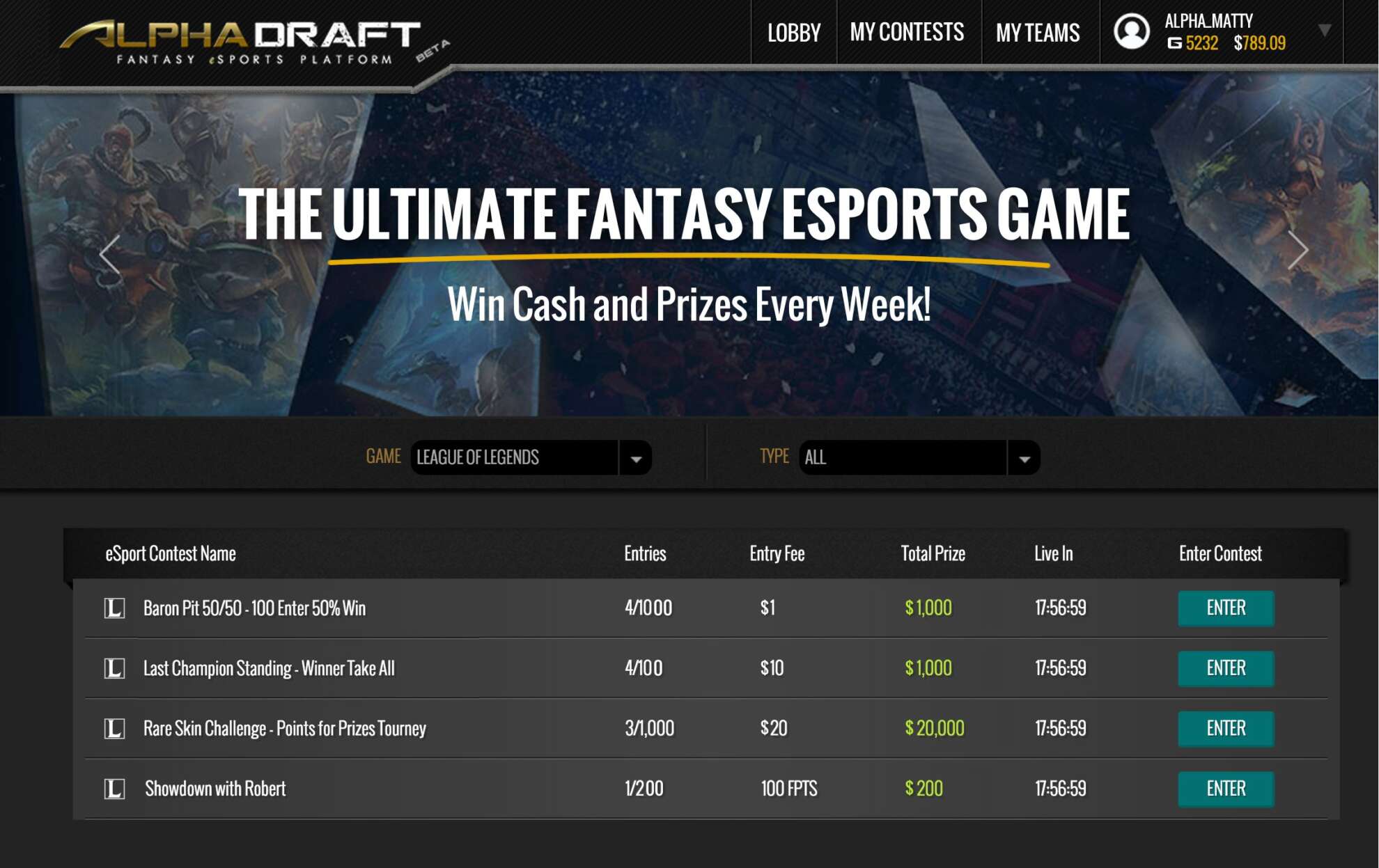 Fantasy eSports AlphaDraft Scores Two Big Tournaments Vgamerz
