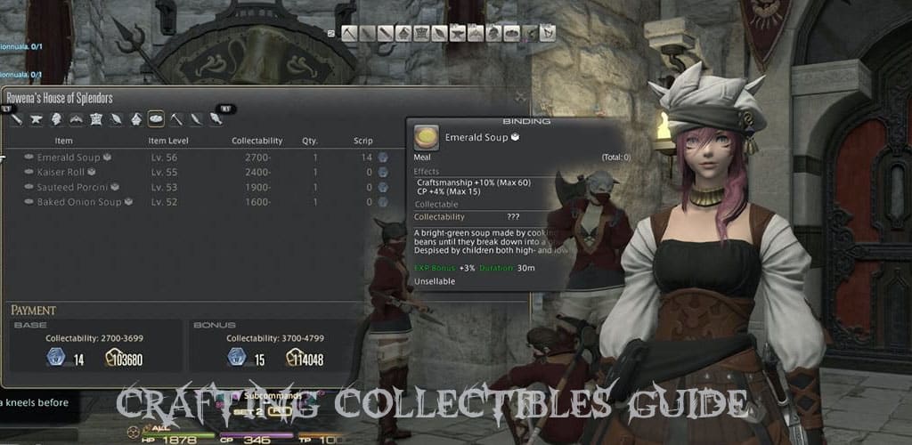 Crafting Collectibles Ffxiv Crafting Collectibles Ffxiv