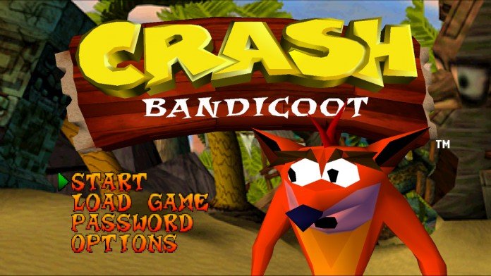 crash bandicoot main menu