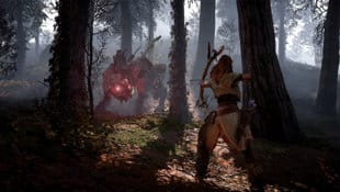 Aloy Taking on a mob