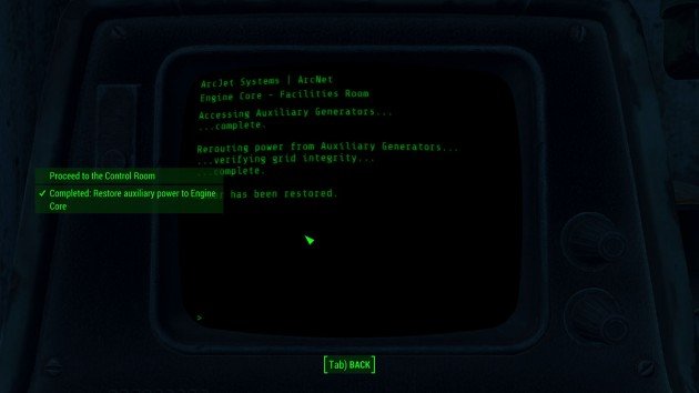 Fallout 4 - Call to Arms - Restore Auxiliary Power
