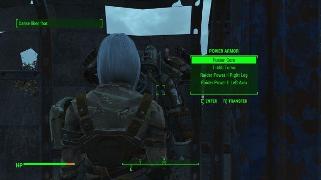 Fallout 4 - Romance Paladin Danse - Entering and Leaving Power Armor