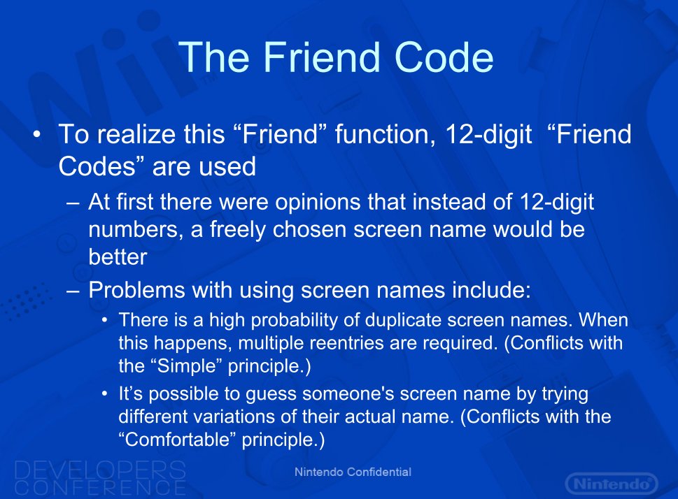 nintendo wii friend code leak